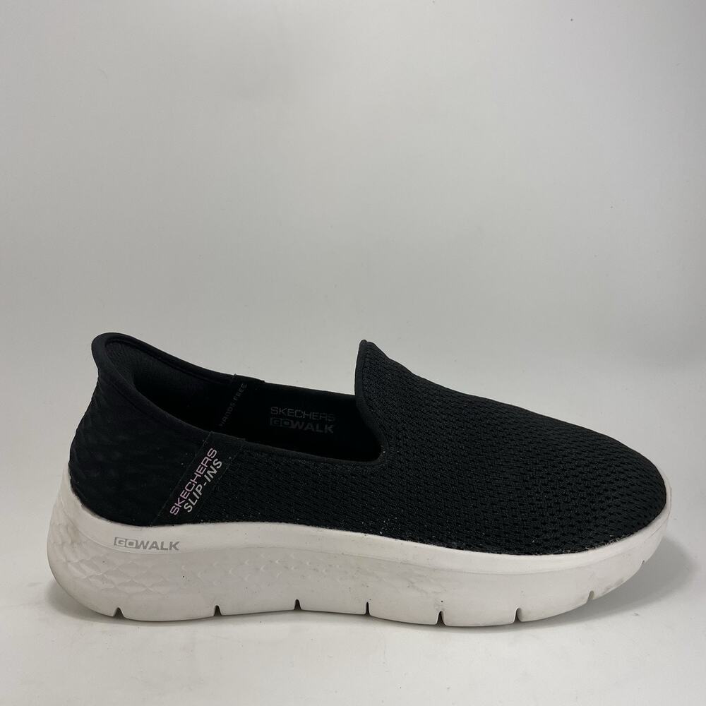 Skechers GOwalk Flex Hands Free Slip On Shoes Black Womens 7.5 Casual Mesh